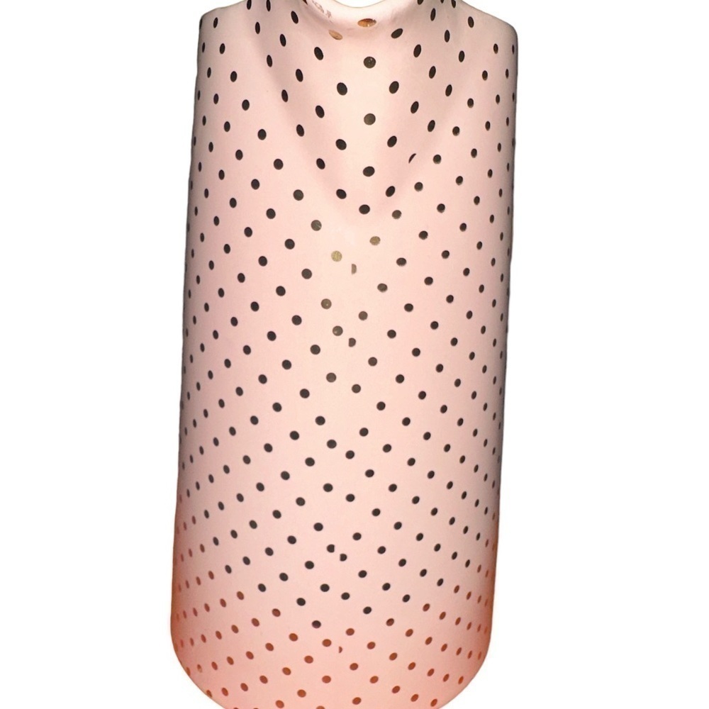Bloomingville Ceramic Pitcher ping gold polka dots - Picture 3 of 5